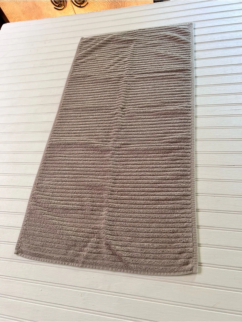Eileen Fisher Home ~Cotton Linen Ribbed Bath Tub Mat